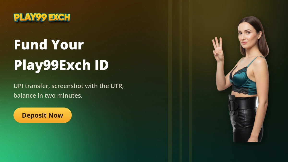 Funding a new play 99 exch ID over UPI with the deposit screenshot step