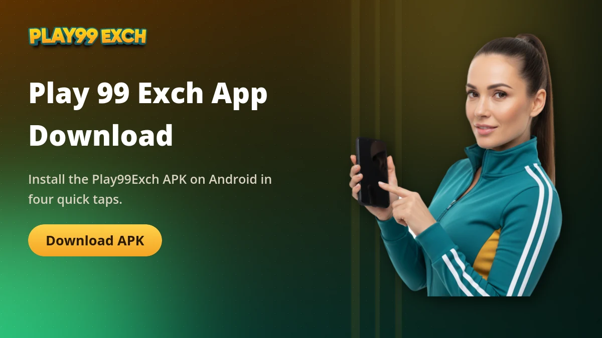 Play 99 Exch app download screen for the Play99Exch Android APK