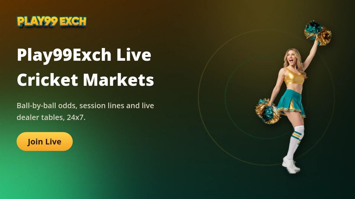 Play99Exch live cricket markets showing back and lay odds on an IPL match