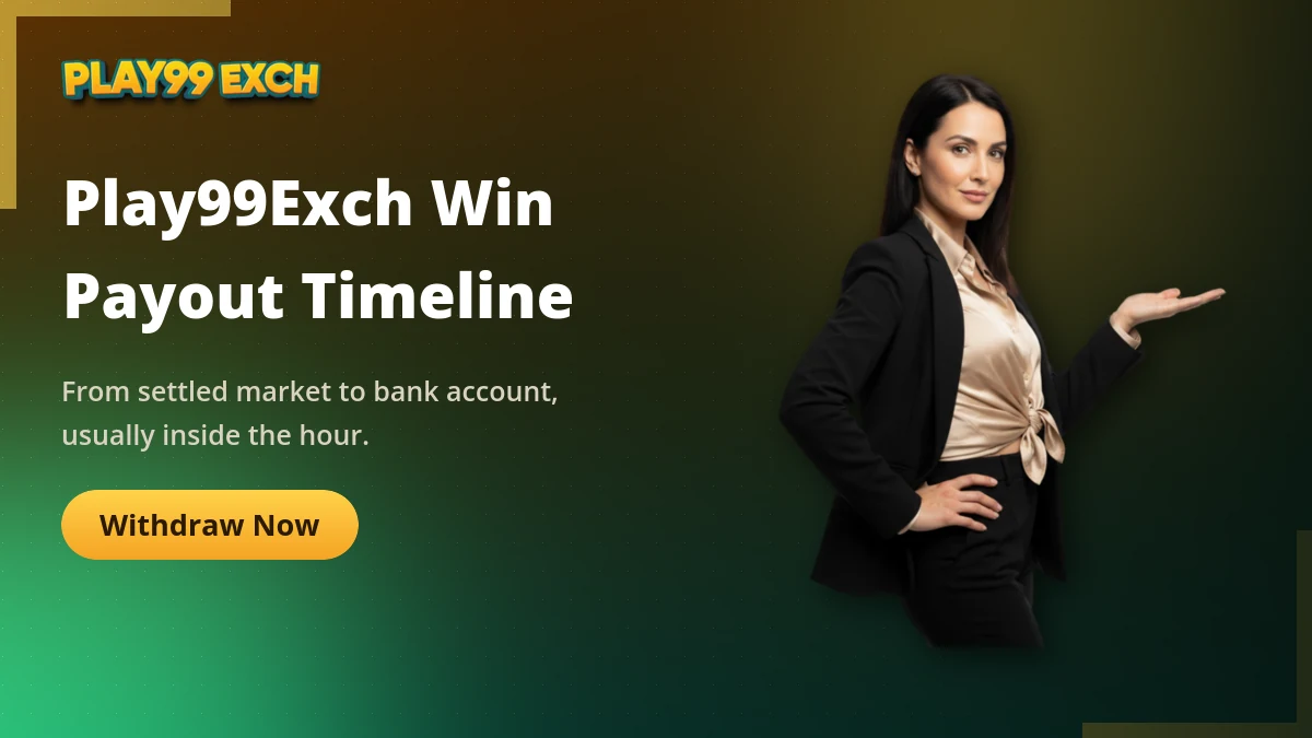 Play99Exch win payout timeline showing withdrawal stages for Indian players